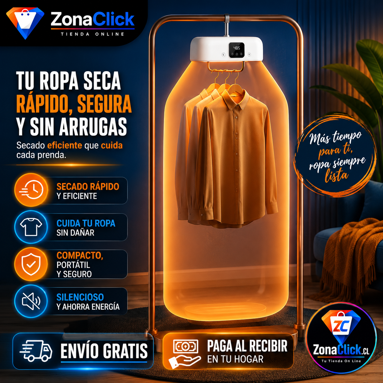 🌦️Kit Invierno: 1 Secadora Ropa + 1 Secadora Zapatillas - 🚚ENVÍO GRATIS - PAGA AL RECIBIR🏡