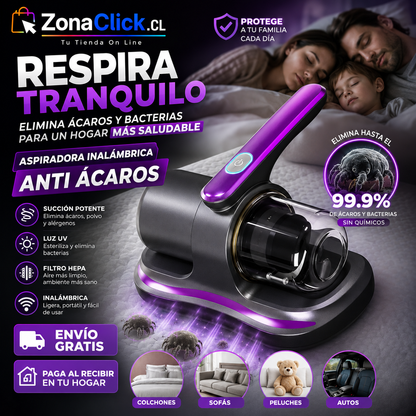 Aspiradora Anti ácaros Inalámbrica + ENVÍO GRATIS + PAGA AL RECIBIR 🏡