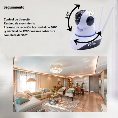 Cámara IP Robótica de Seguridad Wi-Fi con Visión Nocturna + ENVÍO GRATIS