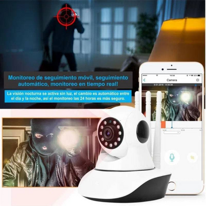 Cámara IP Robótica de Seguridad Wi-Fi con Visión Nocturna + ENVÍO GRATIS