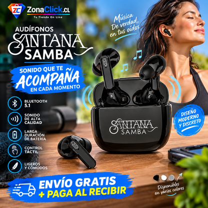🎧Santana Mambo Auriculares Inalámbricos🎶🚚ENVÍO GRATIS + PAGA AL RECIBIR🏠