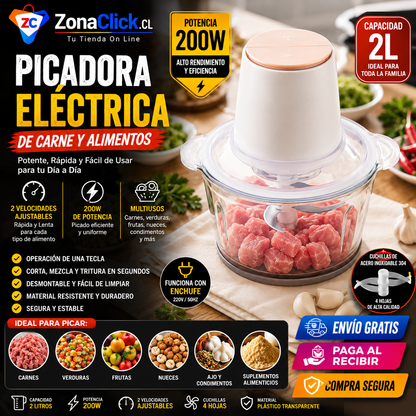 🔪PICADORA  BOLD TRANSPARENTE + 🚚ENVIO GRATIS + PAGA AL RECIBIR🏠