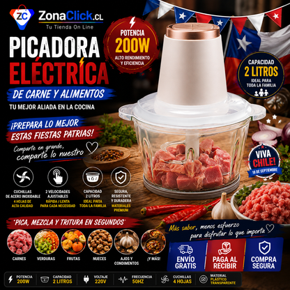 🔪PICADORA  BOLD TRANSPARENTE + 🚚ENVIO GRATIS + PAGA AL RECIBIR🏠
