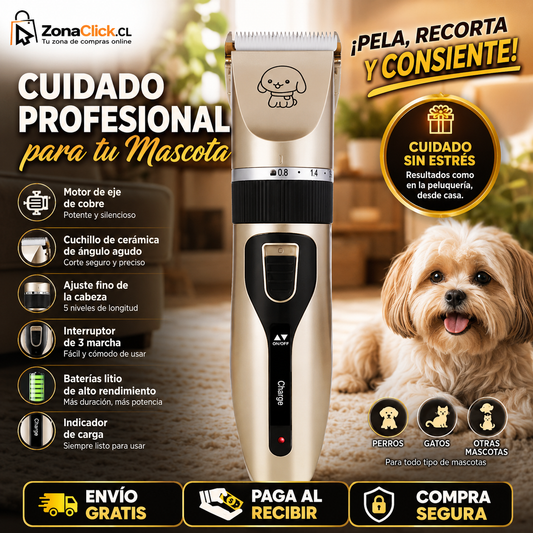 🐾Set Maquina de Aseo para Perros y Gatos 🐾 + ENVÍO GRATIS + PAGA AL RECIBIR🏠