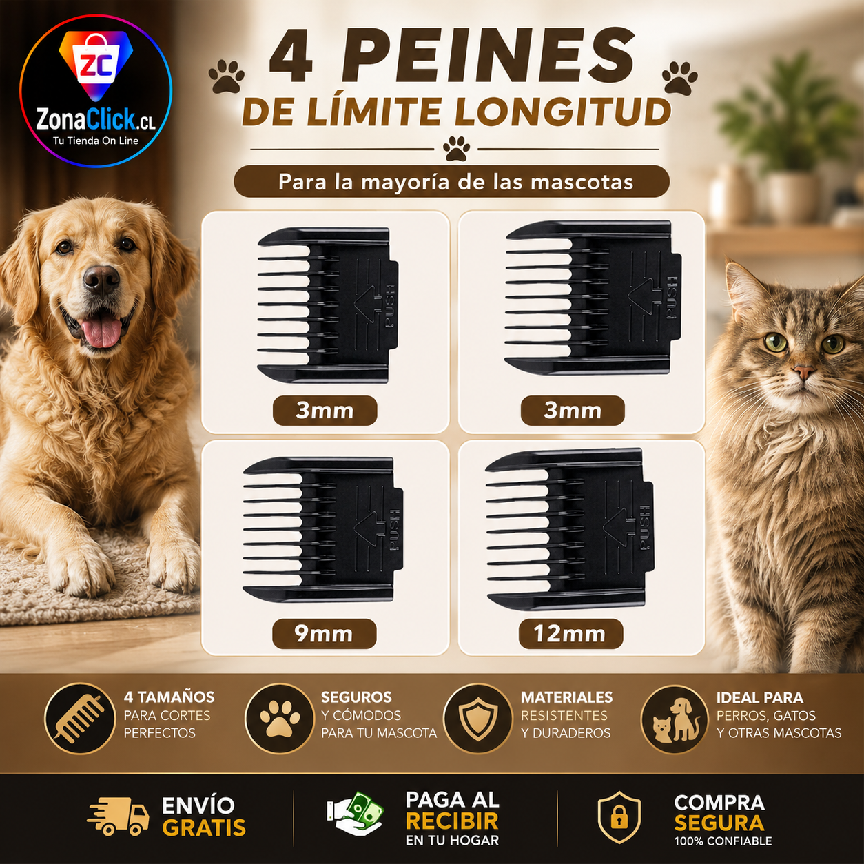 🐾Set Maquina de Aseo para Perros y Gatos 🐾 + ENVÍO GRATIS + PAGA AL RECIBIR🏠