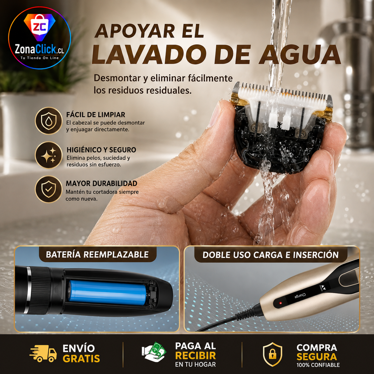 🐾Set Maquina de Aseo para Perros y Gatos 🐾 + ENVÍO GRATIS + PAGA AL RECIBIR🏠
