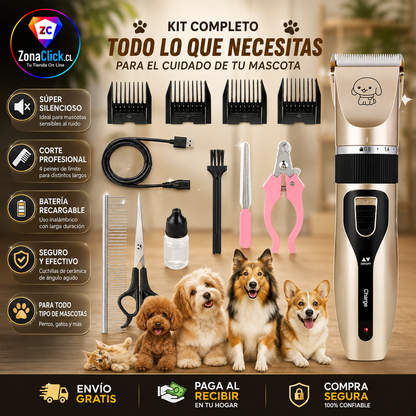 🐾Set Maquina de Aseo para Perros y Gatos 🐾 + ENVÍO GRATIS + PAGA AL RECIBIR🏠
