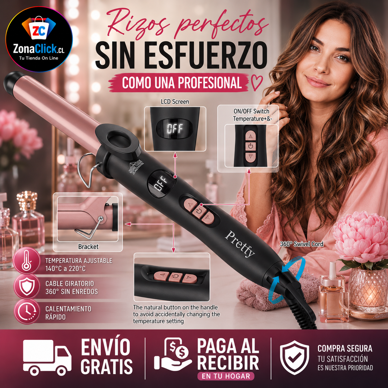 💖Plancha Alisador y Ondulador + ENVÍO GRATIS + PAGA AL RECIBIR 🏠