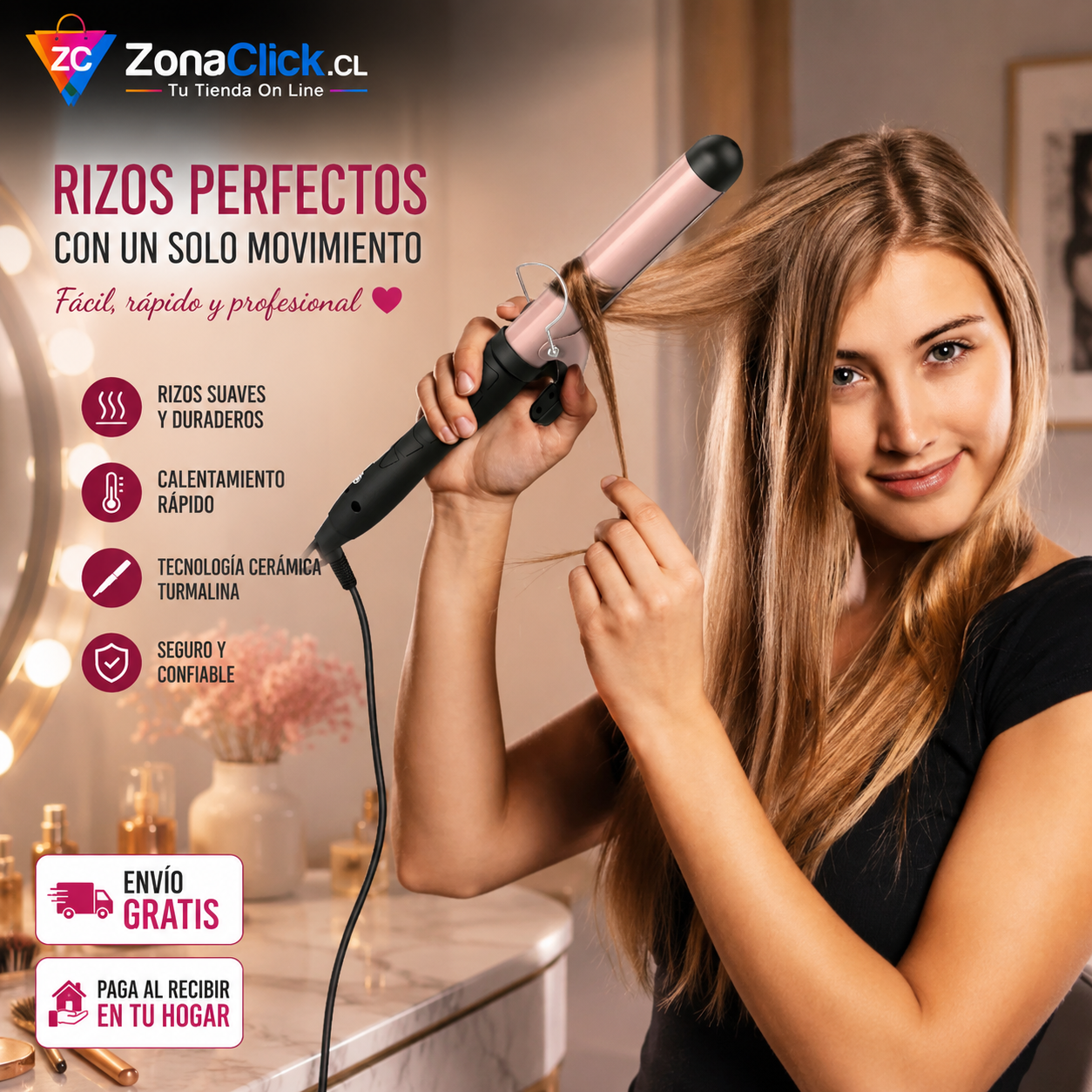 💖Plancha Alisador y Ondulador + ENVÍO GRATIS + PAGA AL RECIBIR 🏠