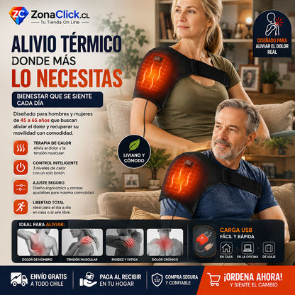 Almohadilla Térmica para Hombro ENVÍO GRATIS + PAGA AL RECIBIR 🏠