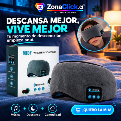 DreamSound™ Antifaz Para Dormir con Audio Bluetooth Recargable ENVÍO GRATIS🏠