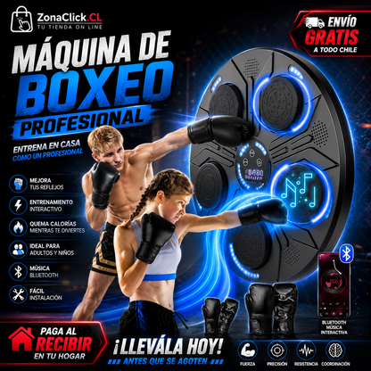 🥊POWERBOX PRO™ Maquina Boxeo Musical Entrenamiento Pro