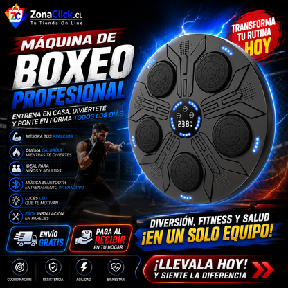 🥊POWERBOX PRO™ Maquina Boxeo Musical Entrenamiento Pro