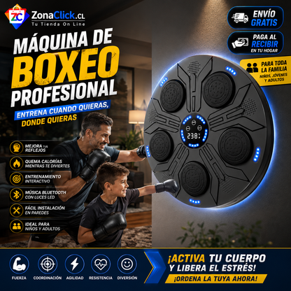 🥊POWERBOX PRO™ Maquina Boxeo Musical Entrenamiento Pro