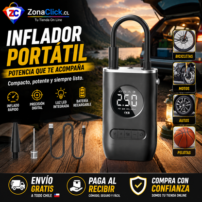 COMPRESOR DE AIRE PORTATIL 🚚ENVÍO GRATIS + PAGO AL RECIBIR🏠