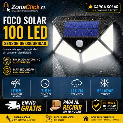PACK 2 💡Focos Solares ☀️ Premium con Sensor + ENVÍO GRATIS + PAGA AL RECIBIR📦