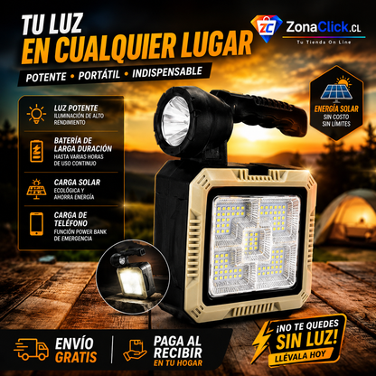 Linterna Carga Solar Kit Herramientas ENVÍO GRATIS + PAGA AL RECIBIR