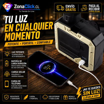 Linterna Carga Solar Kit Herramientas ENVÍO GRATIS + PAGA AL RECIBIR
