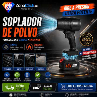 Soplador De Carbón y Polvo Profesional Negro ENVÍO GRATIS + PAGA AL RECIBIR
