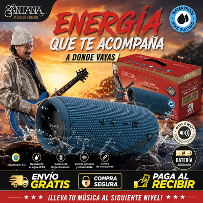 Santana Energía Parlante Bluetooth 5.3 🚚ENVÍO GRATIS + PAGA AL RECIBIR🏡