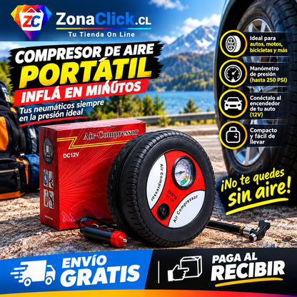 Inflador de Neumáticos Tipo Rueda 🚚ENVÍO GRATIS + PAGA AL RECIBIR🏠