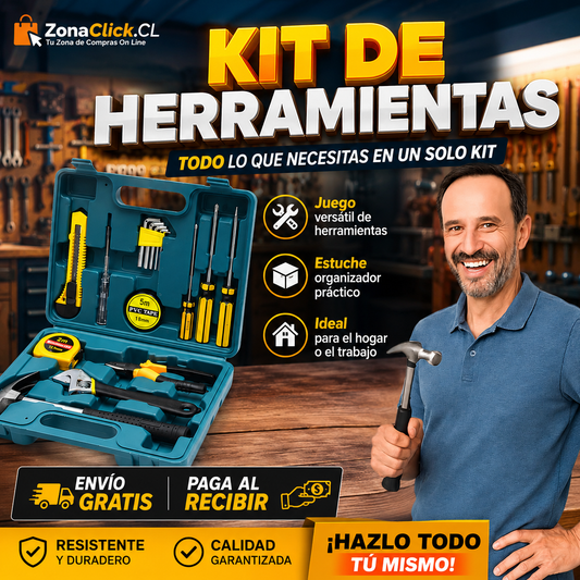 🛠️ Set Caja Herramientas Manuales 🧰 + ENVIO GRATIS + PAGA AL RECIBIR 🏠