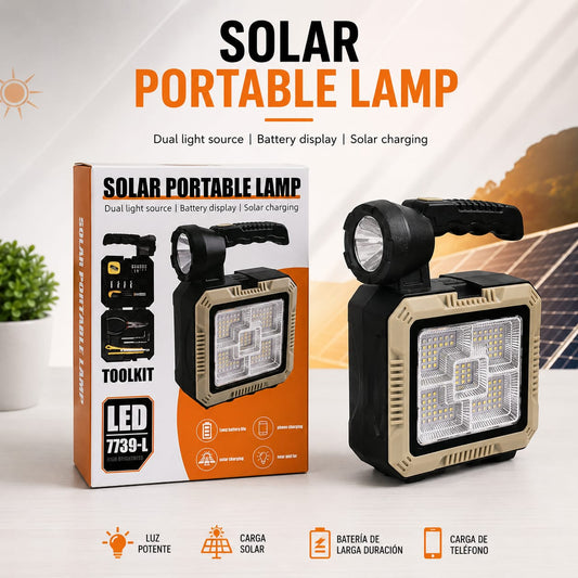 Linterna Carga Solar Kit Herramientas ENVÍO GRATIS
