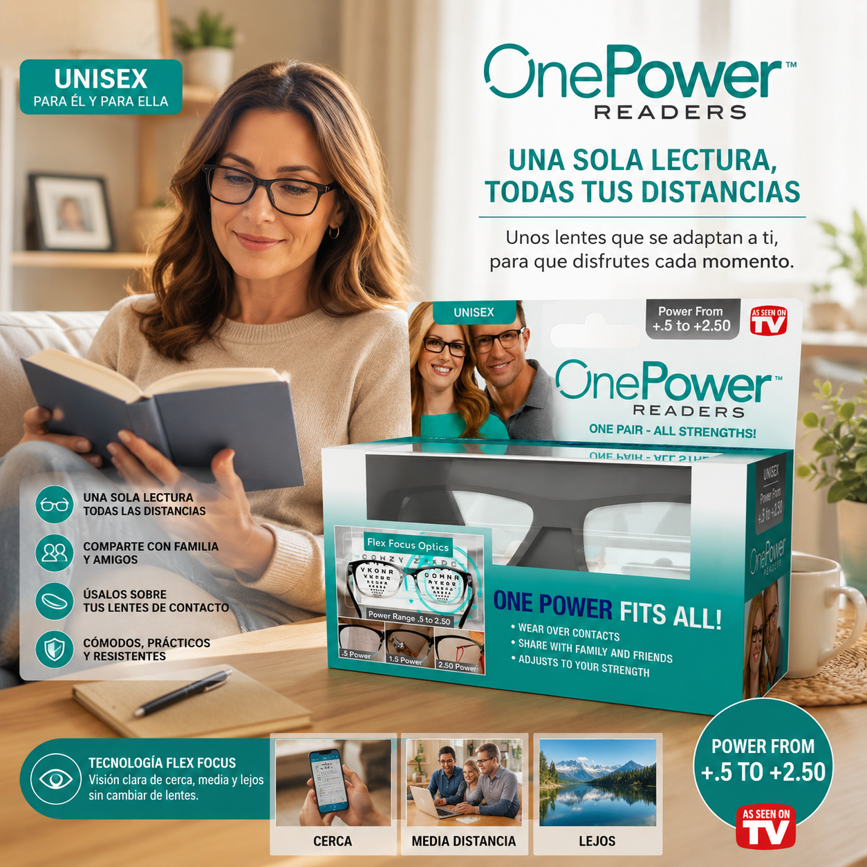 LENTES ONE POWER WINNER - ENVÍO GRATIS - PAGA AL RECIBIR🏡