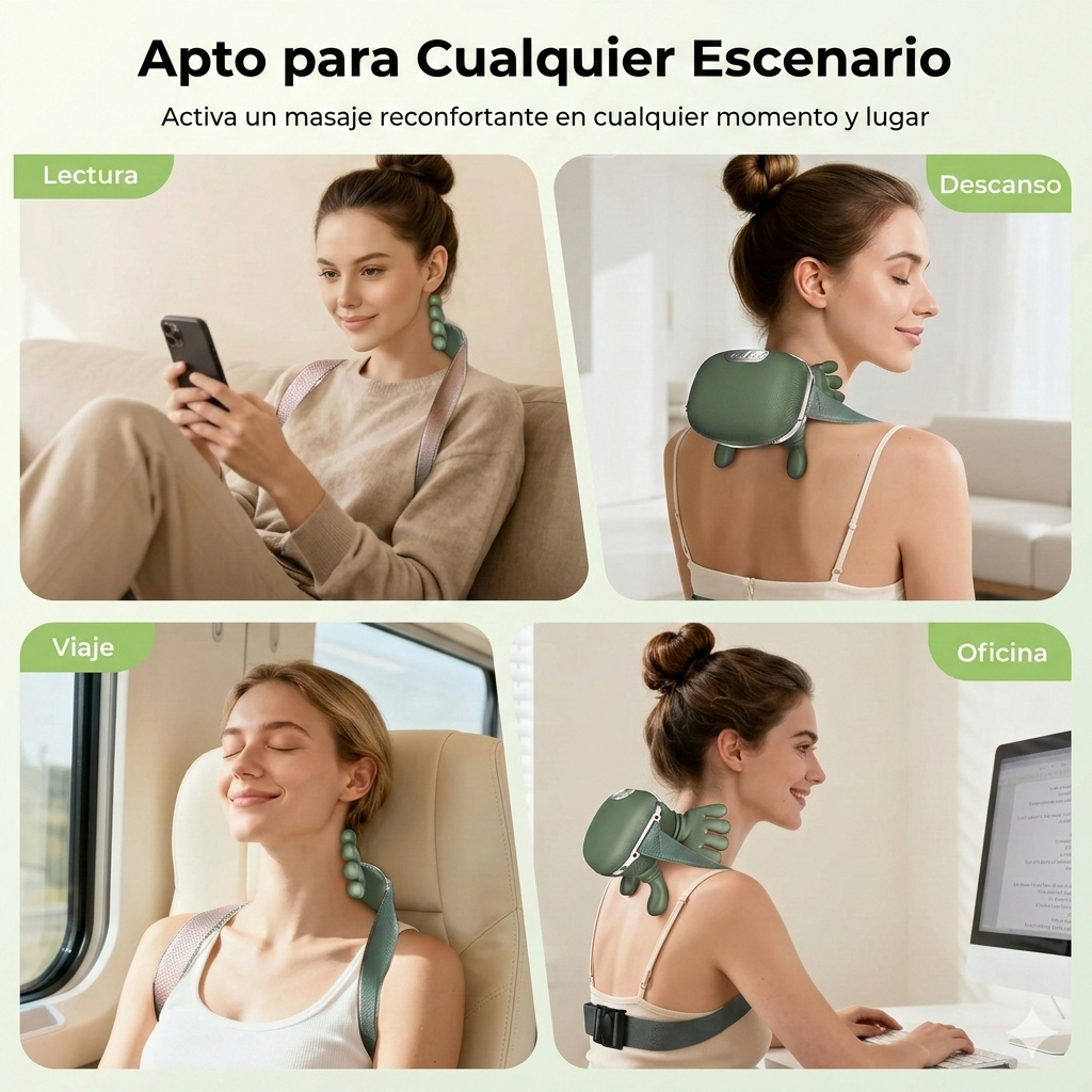 Masajeador Eléctrico Portátil de Dedos con Calor y Vibración + ENVÍO GRATIS 🏡