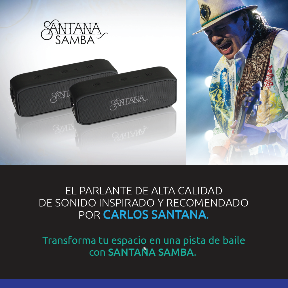 🎶Santana Samba: 🔊 Parlante Bluetooth 5.1 🎶+ ENVÍO GRATIS + PAGA AL RECIBIR 🏠