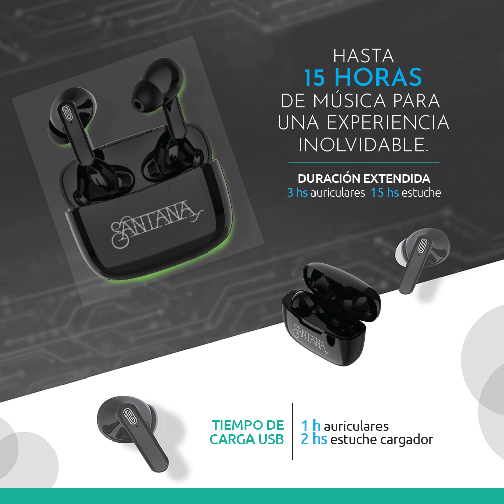 🎧Santana Mambo Auriculares Inalámbricos🎶🚚ENVÍO GRATIS + PAGA AL RECIBIR🏠