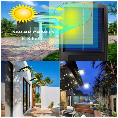 Foco Solar Recargable De Poste 28CM 4W + ENVÍO GRATIS