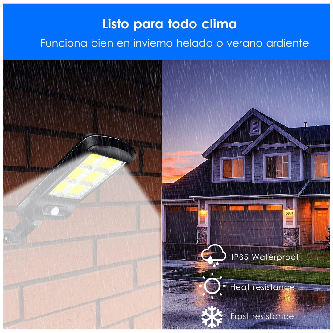 Foco Solar Recargable De Poste 28CM 4W + ENVÍO GRATIS