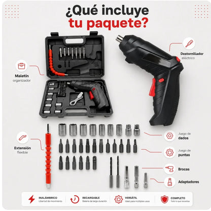 Set Desatronillador Portátil + ENVÍO GRATIS