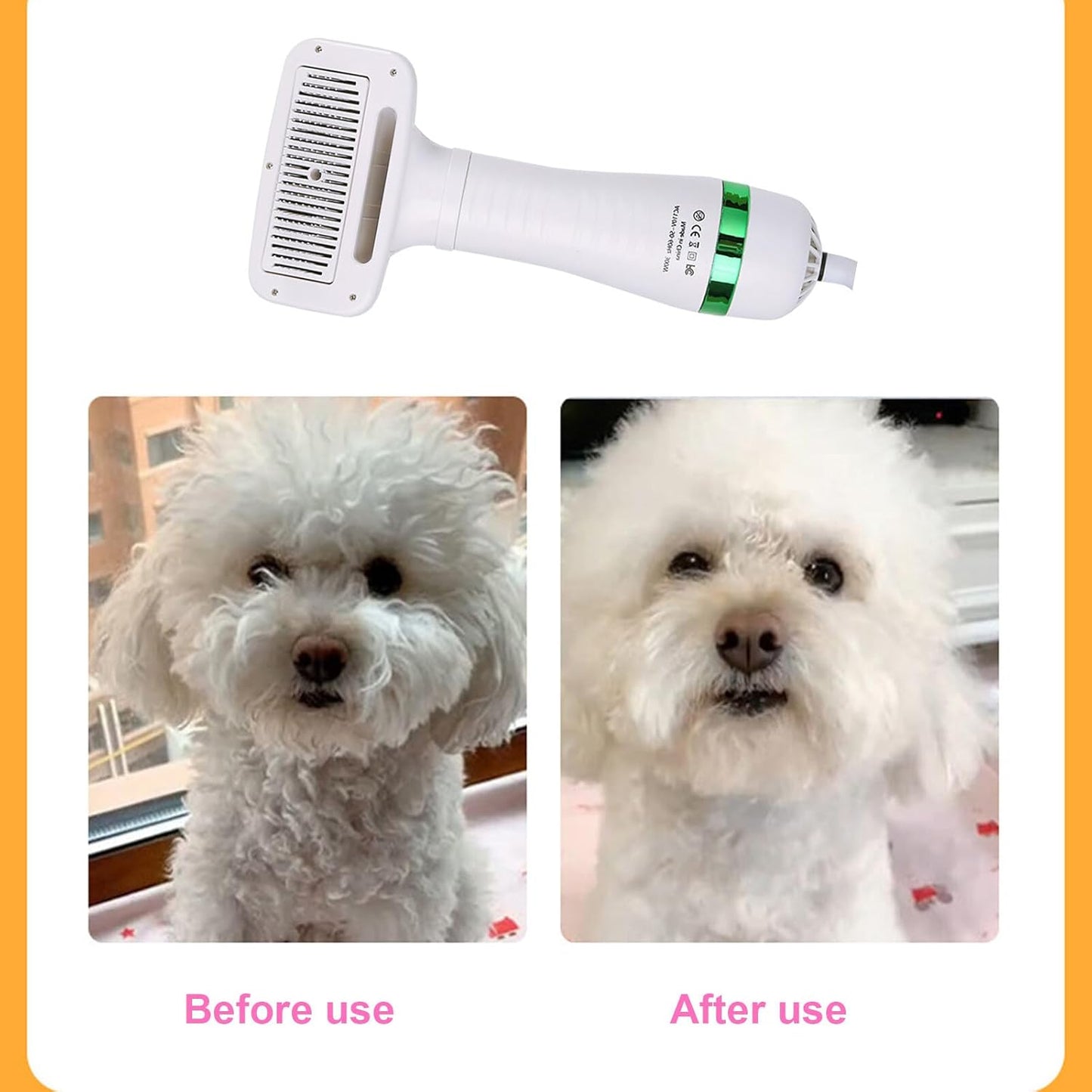 Secador Cepillo Pelo Mascotas 2 En 1 🐶 ENVÍO GRATIS ✨