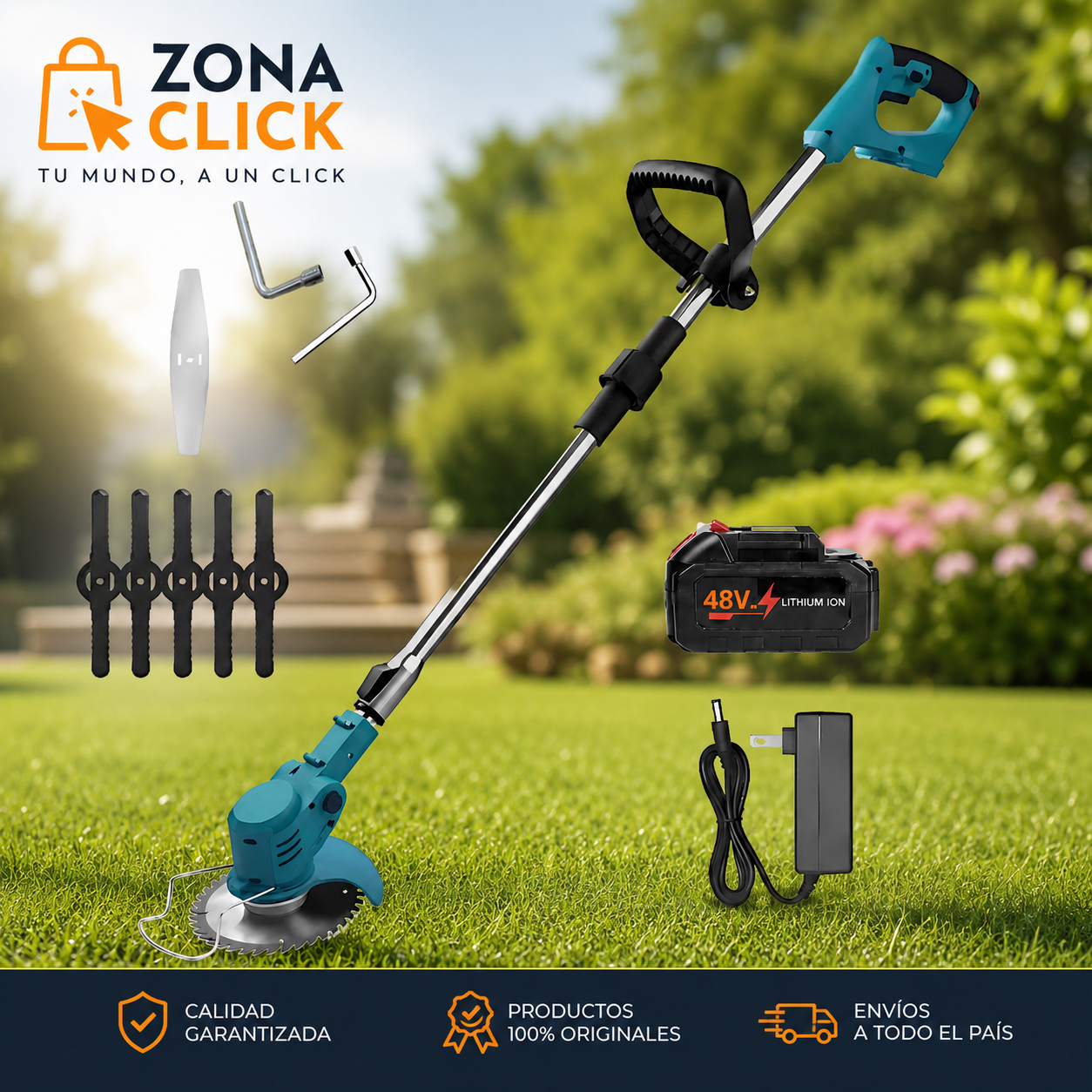 Cortador de Césped inalámbrico 2 Batería - ENVÍO GRATIS - PAGA AL RECIBIR 🌳