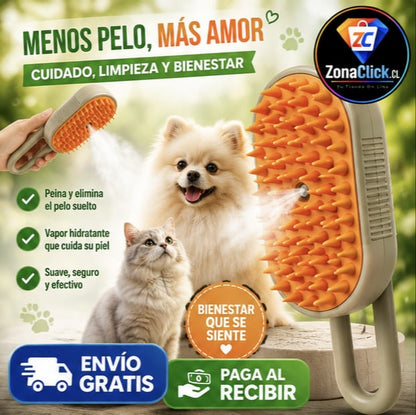 🐶🐱Cepillo a Vapor + GUANTE QUITAPELOS DE REGALO + ENVIO GRATIS + PAGA AL RECIBIR🏡