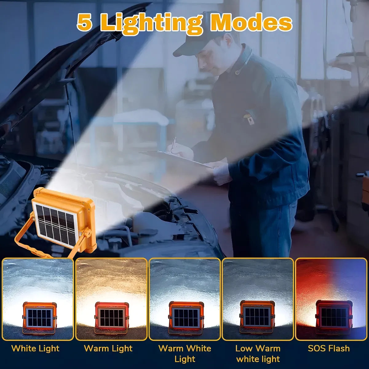 Foco de Emergencia LED Solar Recargable + ENVÍO GRATIS + PAGA AL RECIBIR
