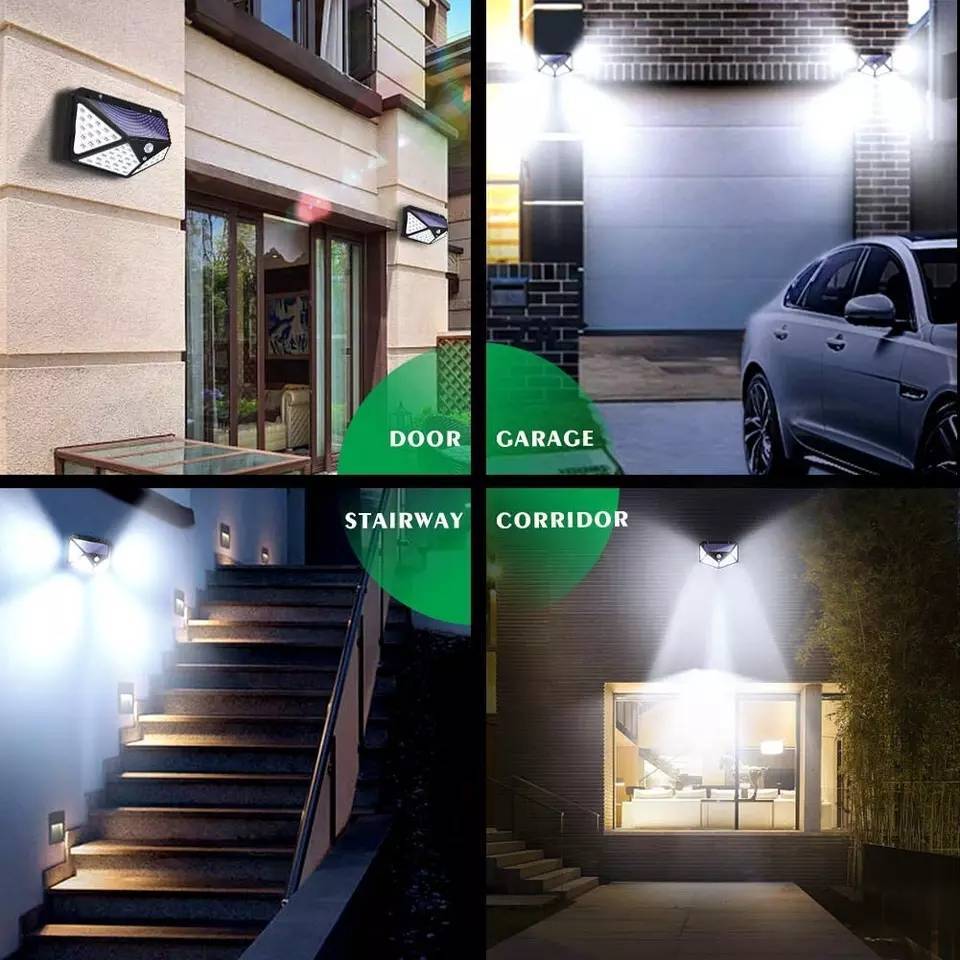 ☀️Foco Solar 100 Led Sensor Movimiento 🚶🏻‍➡️+ ENVÍO GRATIS + PAGA AL RECIBIR🏡