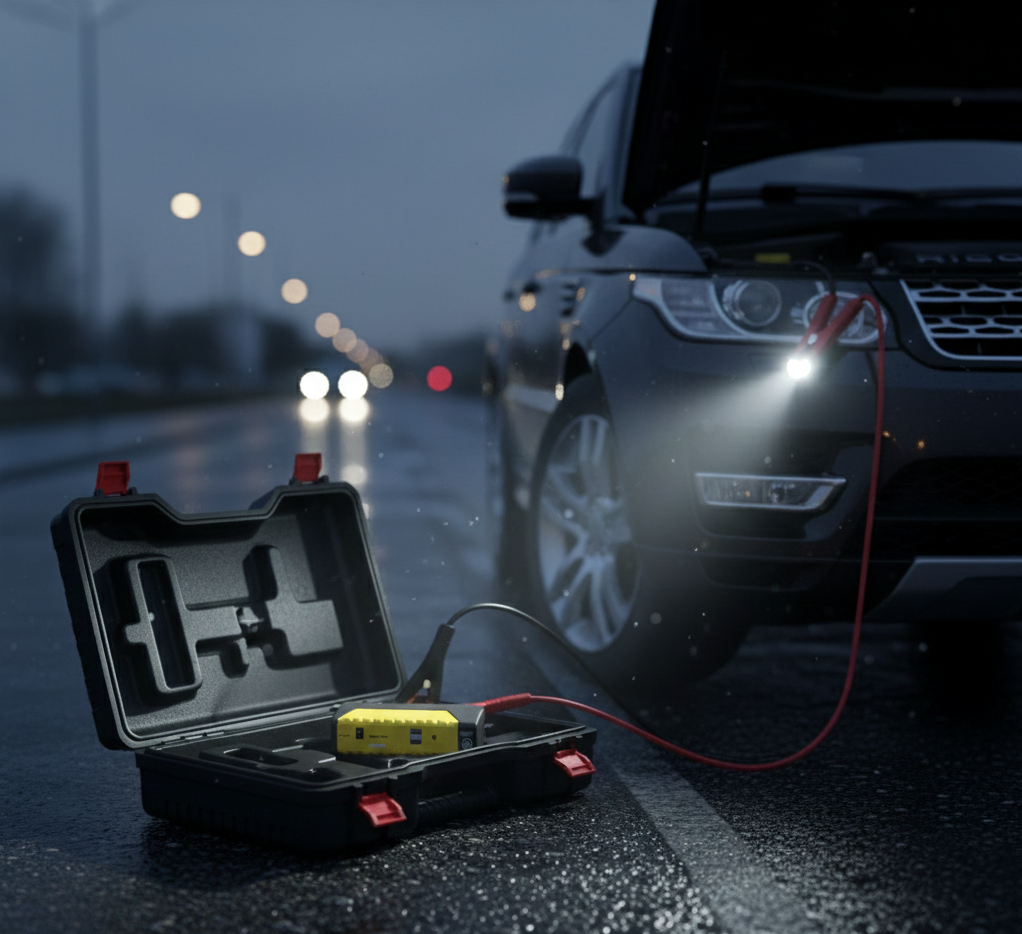 Kit Emergencia - Cargador Partidor de Baterías + Inflador - ENVÍO GRATIS