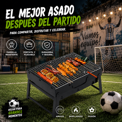 🔥Mini Parrilla Portátil Plegable a Carbón 🔥+ ENVÍO GRATIS 🔥