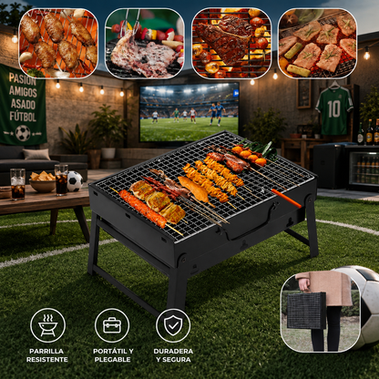 🔥Mini Parrilla Portátil Plegable a Carbón 🔥+ ENVÍO GRATIS 🔥
