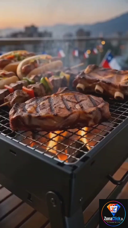 🔥Mini Parrilla Portátil Plegable a Carbón 🔥+ ENVÍO GRATIS 🔥