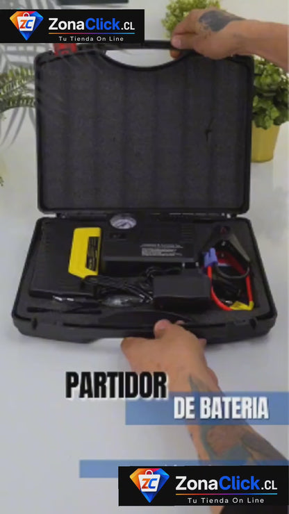 🚨KIT EMERGENCIA: ⚡Partidor de Bateria Auto Multifuncional + Inflador🛞 de Regalo 🚚ENVÍO GRATIS + PAGA AL RECIBIR🏠
