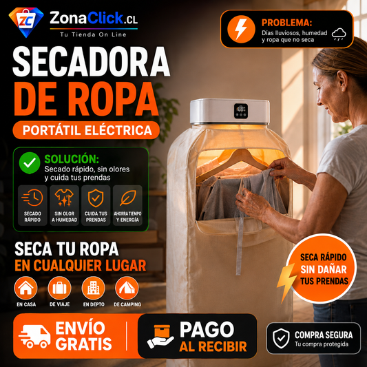 SECADORA DE ROPA PORTATIL 🚚 ENVÍO GRATIS + PAGA AL RECIBIR 🏡