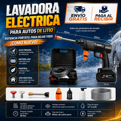 Kit de Limpieza 2 en 1: Hidrolavadora + Aspiradora Portátil - ENVÍO GRATIS