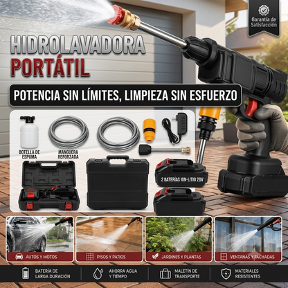 Kit de Limpieza 2 en 1: Hidrolavadora + Aspiradora Portátil - ENVÍO GRATIS