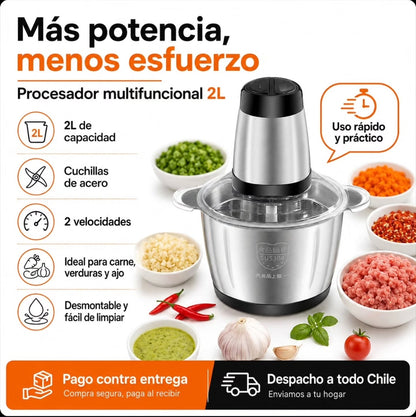 Picadora Eléctrica 2 Velocidades + ENVIO GRATIS + PAGA AL RECIBIR 🏠