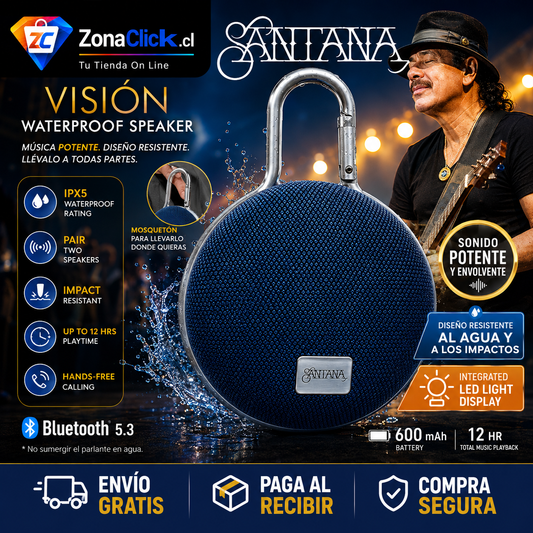 Parlante Santana Visión Parlante Bluetooth 5.3 🎶 🚚ENVÍO GRATIS + PAGA AL RECIBIR 🏠