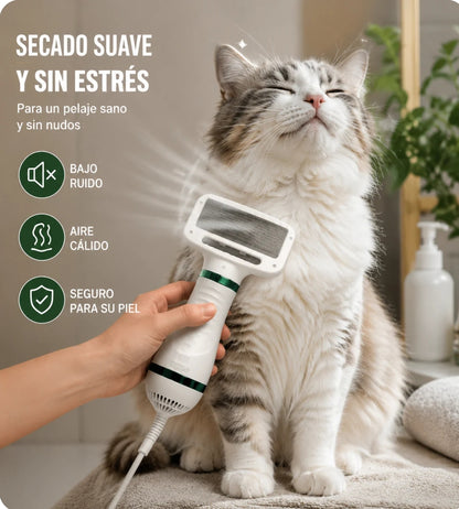 Secador Cepillo Pelo Mascotas 2 En 1 🐶 ENVÍO GRATIS ✨ PAGA AL RECIBIR ✨